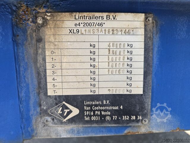 Low loader lintrailers HYDRAULIC RAMP / FORK LIFT - MACHINE TRANSPORT
