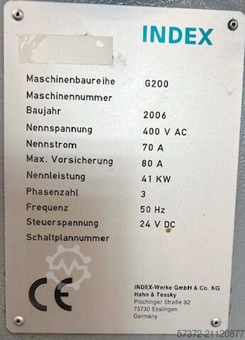 CNC-Drehmaschine Index G 200 Ratioline