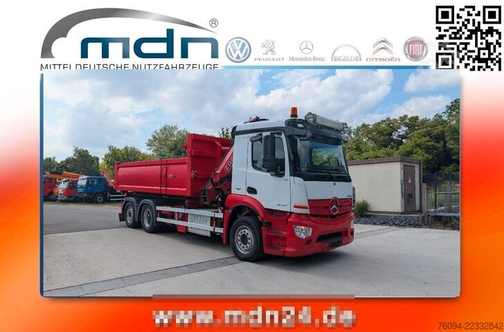 Three-sided tipper truck MERCEDES-BENZ Arocs 2532 Kipper Bordmatik KRAN lift/lenk