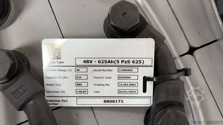 Drive battery Hyster 48V 5PzS 625