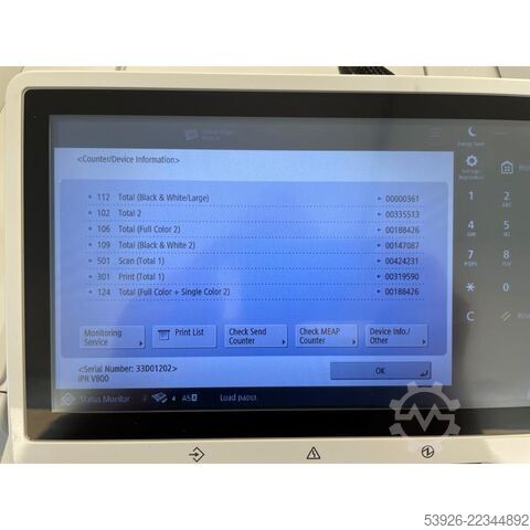 Digital print machine Canon imagePRESS V800 incl. Fiery, Booklet Finisher, Paper Deck
