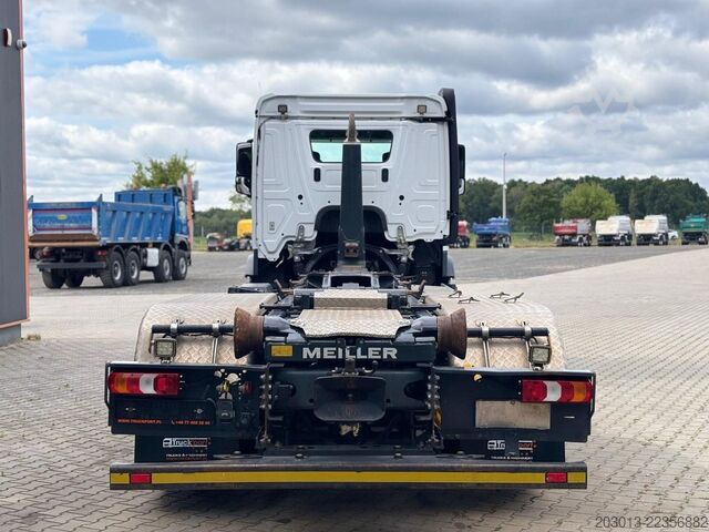 Roll-off tipper truck MERCEDES-BENZ Actros 2745 6x2 Abrollkipper Meiller RS2170