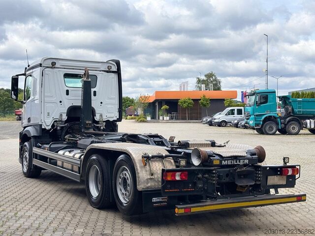 Roll-off tipper truck MERCEDES-BENZ Actros 2745 6x2 Abrollkipper Meiller RS2170