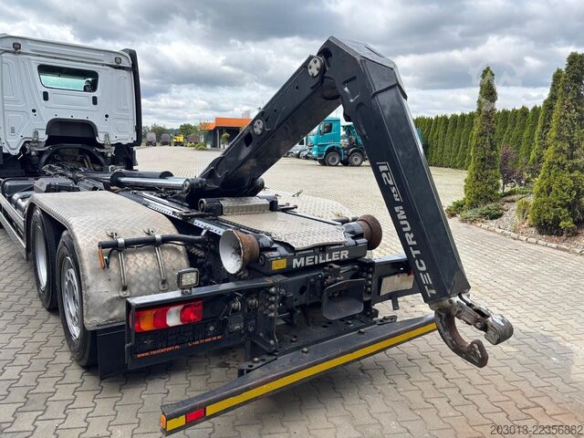 Roll-off tipper truck MERCEDES-BENZ Actros 2745 6x2 Abrollkipper Meiller RS2170