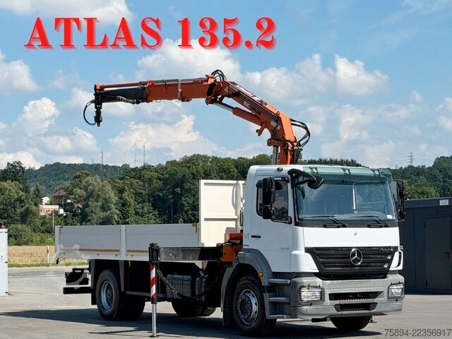 Truck mounted crane MERCEDES-BENZ AXOR 1829 * Pritsche 6,20 m + ATLAS 135.2 * TOP!