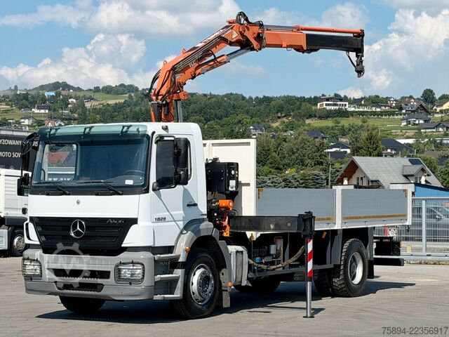 Truck mounted crane MERCEDES-BENZ AXOR 1829 * Pritsche 6,20 m + ATLAS 135.2 * TOP!