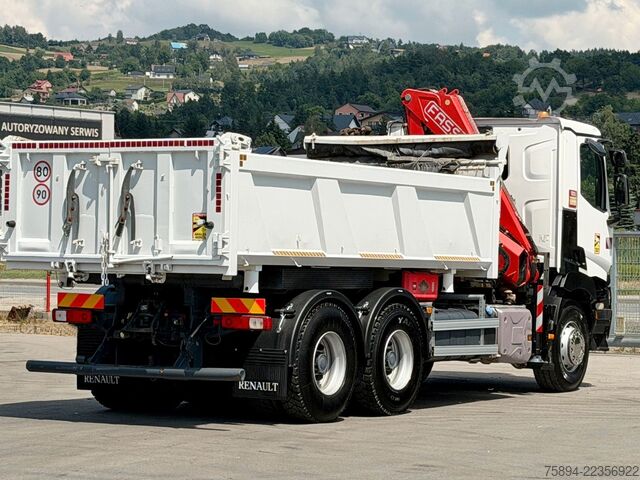 Truck mounted crane RENAULT C 380* KIPPER 5,20 m* KRAN/FUNK * TOPZUSTAND !