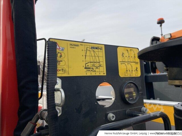 Landmaschine Mercedes-Benz Unimog U 318 m. Ladekran PK 3400