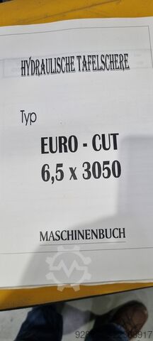 Hydraulic guillotine shear Euro - Cut 6,5 x 3050
