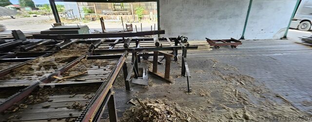 Sägewerksbeschickungsanlage.  