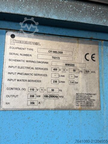 Stumpfschweissmaschine THERMATOOL CFI WELDER 350 kW
