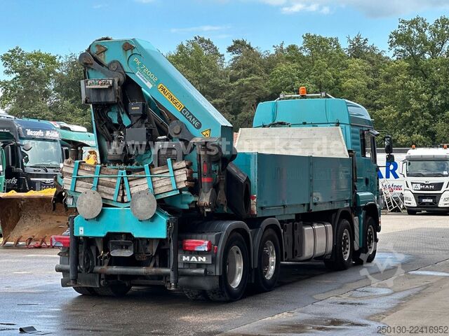 Flatbed truck MAN TGA 35.430 8x4 BL Baustoff PALFINGER 72002 LK