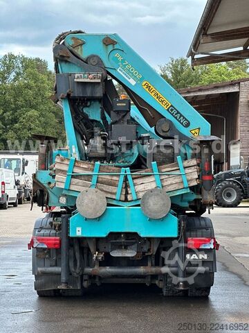 Flatbed truck MAN TGA 35.430 8x4 BL Baustoff PALFINGER 72002 LK