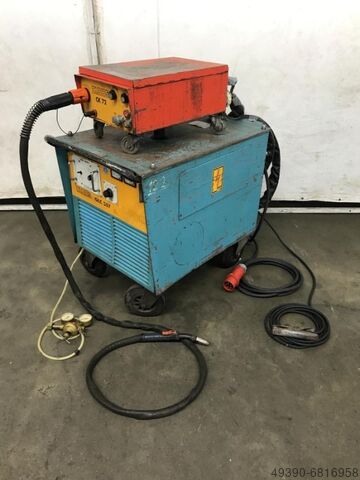 MIG MAG Schweißmaschine, Schutzgasschweißgerät, MIG MAG Schweißstromquelle mit Leistungstransformato CLOOS GLC 357