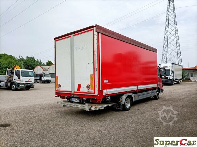Flatbed truck with tarpaulin and tailboard Mercedes-Benz ATEGO 816
