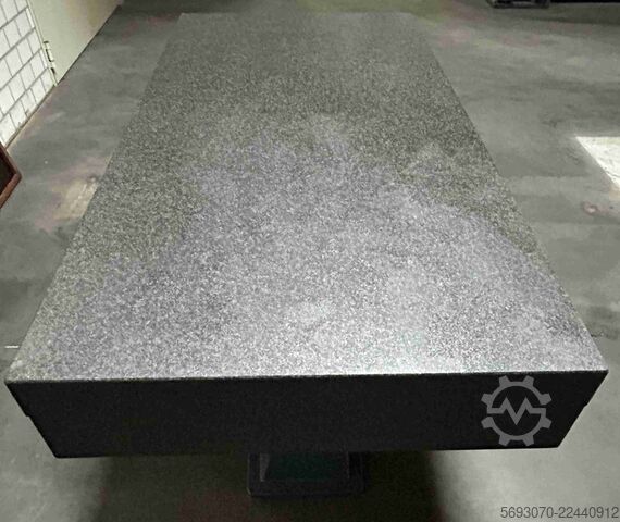 Inspection table, measuring table, surface plate Hartgestein Messplatte Granit  2000x1000x250 mm incl. Gestell