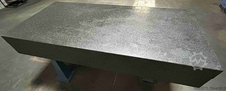 Inspection table, measuring table, surface plate Hartgestein Messplatte Granit  2000x1000x250 mm incl. Gestell