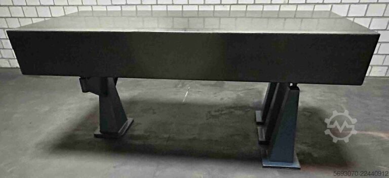 Inspection table, measuring table, surface plate Hartgestein Messplatte Granit  2000x1000x250 mm incl. Gestell