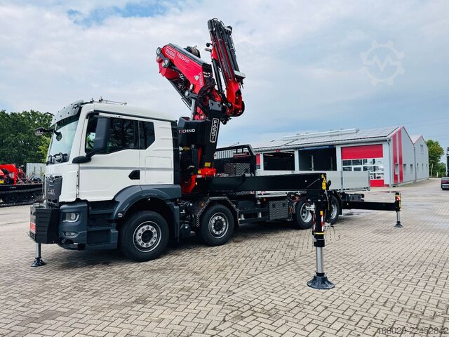 Flatbed truck MAN MAN TGS 35.520 mit F805R.2.7 L436 TECHNO NEU
