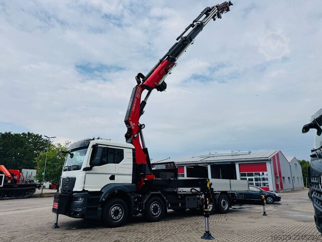 Flatbed truck MAN MAN TGS 35.520 mit F805R.2.7 L436 TECHNO NEU