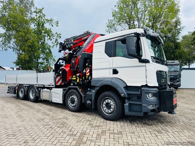 Flatbed truck MAN MAN TGS 35.520 mit F805R.2.7 L436 TECHNO NEU
