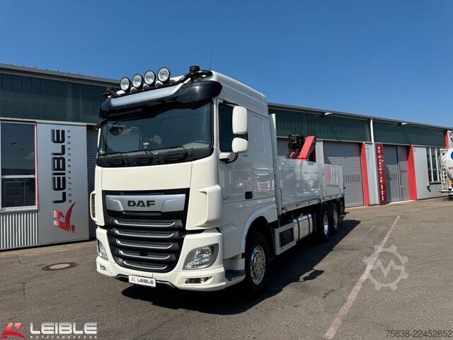 Truck mounted crane DAF XF 480*Palfinger Kran*Lift/Lenkachse*394 TKM*