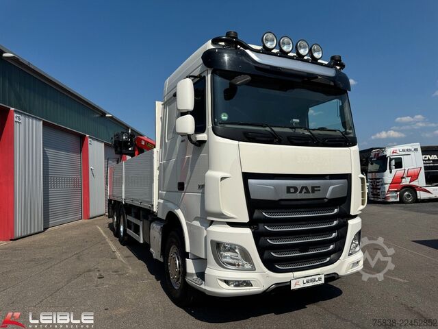 Truck mounted crane DAF XF 480*Palfinger Kran*Lift/Lenkachse*394 TKM*
