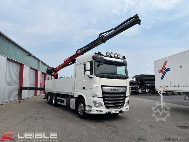 Truck mounted crane DAF XF 480*Palfinger Kran*Lift/Lenkachse*394 TKM*