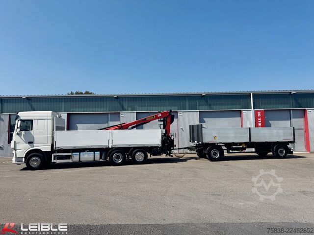 Truck mounted crane DAF XF 480*Palfinger Kran*Lift/Lenkachse*394 TKM*