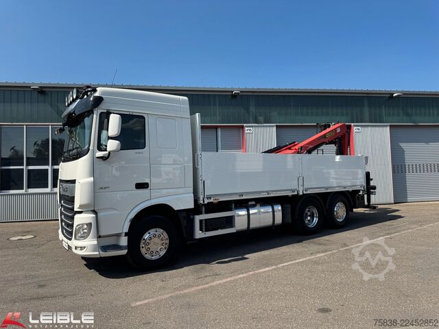 Truck mounted crane DAF XF 480*Palfinger Kran*Lift/Lenkachse*394 TKM*