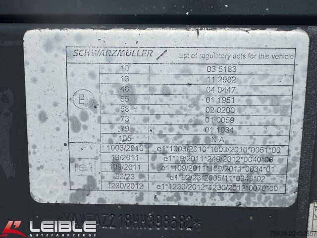 Open trailer SCHWARZMÜLLER AZ*Baustoff Anhänger*BPW Disc*Aluboden*