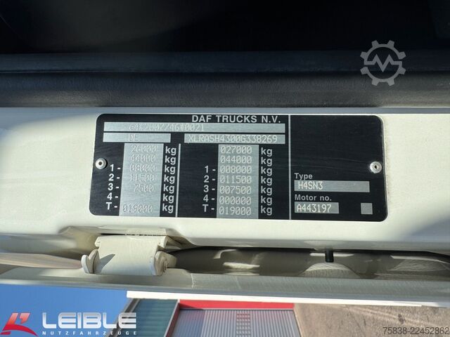 Flatbed truck DAF XF 480*Palfinger Kran*Lift/Lenkachse*394 TKM*