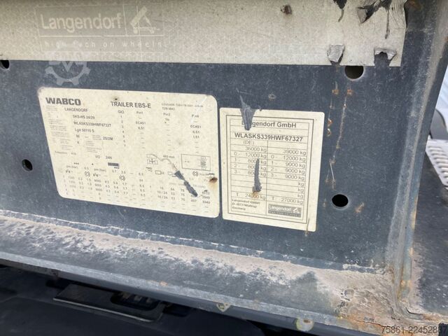 Tipper semitrailer LANGENDORF SKS-HS 24/29