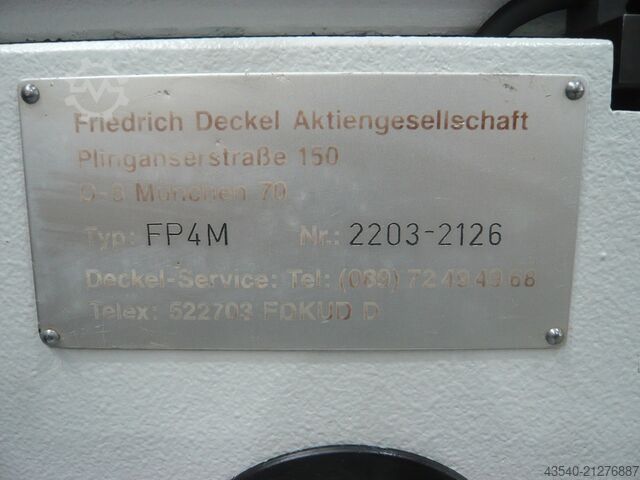 Werkzeugfräse Deckel FP4M