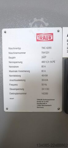 CNC lathe Traub TNC 42/65