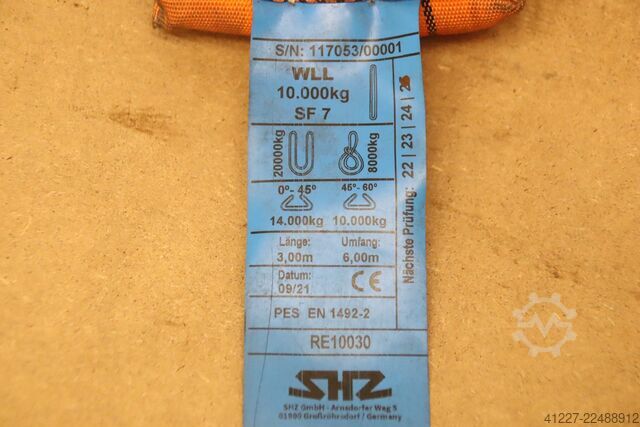 Round sling 3,0 m SHZ WLL 10.000 kg  SF 7