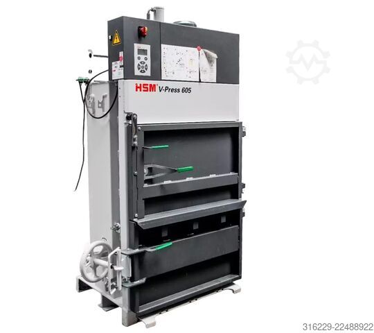 HSM V-Press 605 Waste Paper Baler — Used HSM HSM V-Press 605