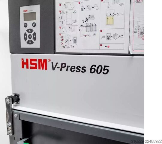 HSM V-Press 605 Waste Paper Baler — Used HSM HSM V-Press 605
