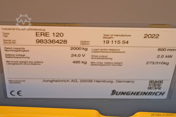 Niederhubwagen Jungheinrich ERE 120