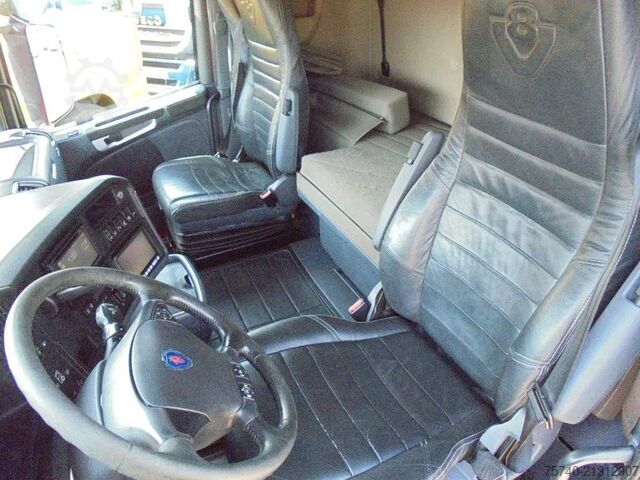 Flatbed Scania R730 V8 + Euro 5 + Loglift 115Z + 6X4