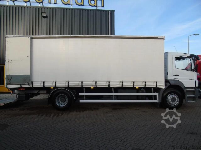 Curtain sided Mercedes-Benz Axor 1829 + euro 5 + lift + manual