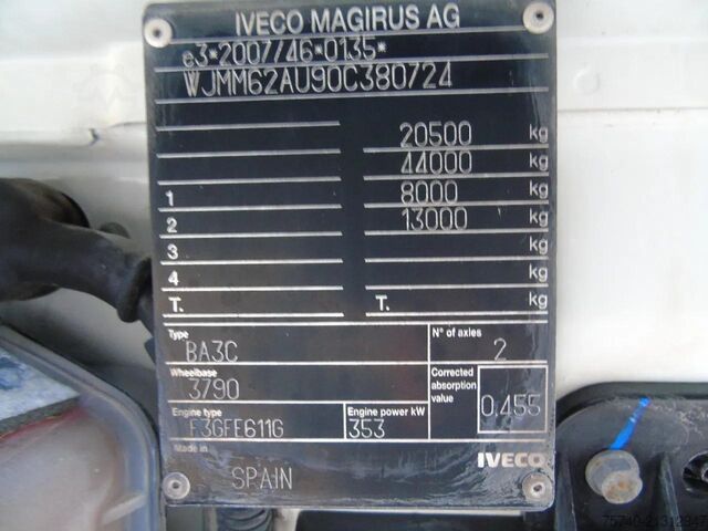 Standard tractor Iveco Stralis 480 4X2 +RETARDER+ HYDRAULIC + EURO 6