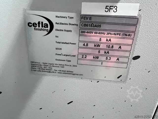 Trockner Cefla SP-FEV, ECOGEL E4/5 + AQUADRY LA/5