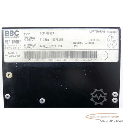 Component ABB / BBC GCB0262 A  Veritron Stromrichter