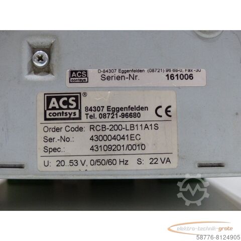 Component ACS RCB-200-LB11A1S
