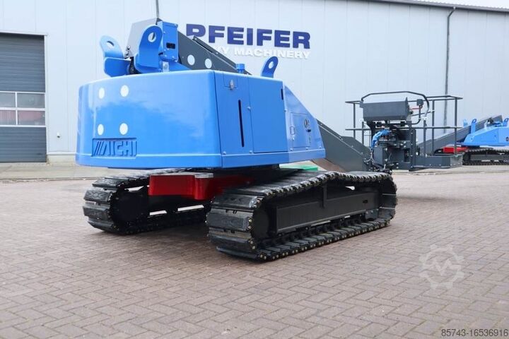Teleskopbühne Aichi SR12CSM Diesel, Tracked Boomlift, 14.1m Working He