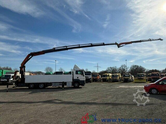 Flatbed truck MAN TGS 26.400 PK 34002SH + Jib 30m - 5+6 SK - FB