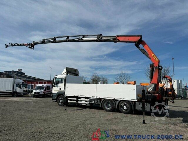 Flatbed truck MAN TGS 26.400 PK 34002SH + Jib 30m - 5+6 SK - FB