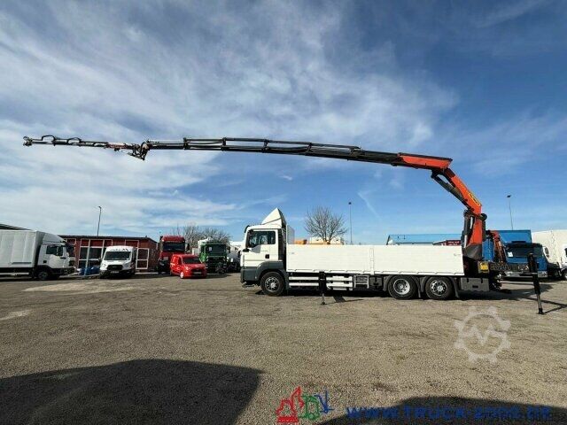 Flatbed truck MAN TGS 26.400 PK 34002SH + Jib 30m - 5+6 SK - FB