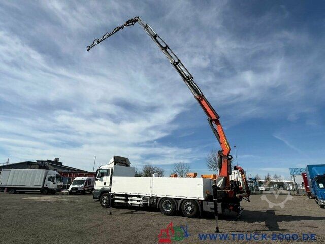 Flatbed truck MAN TGS 26.400 PK 34002SH + Jib 30m - 5+6 SK - FB